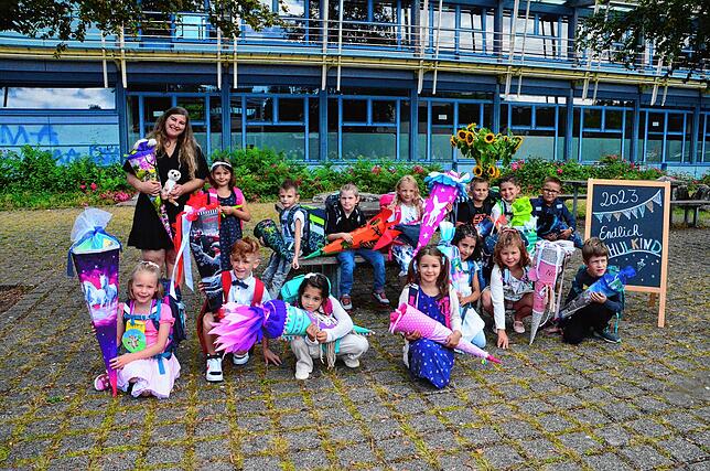 17 Kinder sind in die Klasse 1b der Zelgschule in Wehr eingeschult worden. Klassenlehrerin ist Silvana Montaleone.
