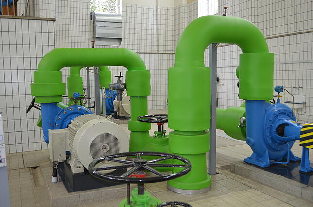 Die Pumpen im Pumpwerk