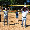 Sie freuen sich auf die Beach Days (von links): Rainer Schöllhorn (Sparkasse Bodensee), Markus Dufner (MCD-Sportmarketing), Manuela ...