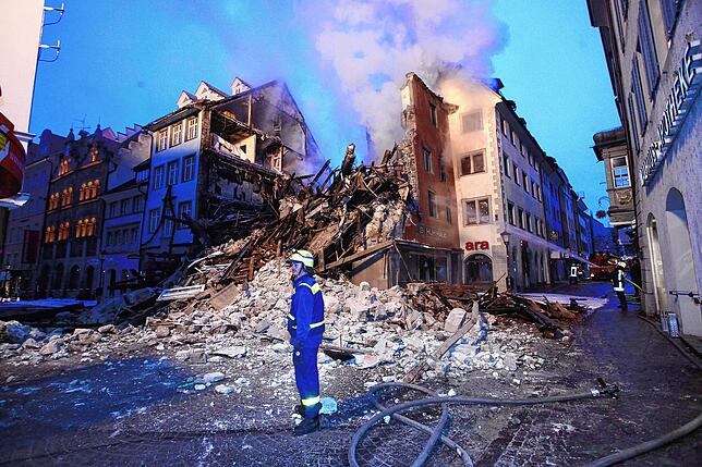 Bild 9: Der Altstadtbrand von 2010: Diese Bilder bleiben vielen Konstanzern im Gedächtnis