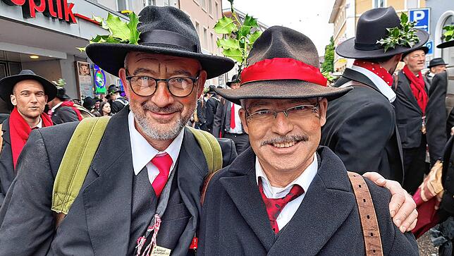 Die Ripp‘linger Wälder Bruno Lehmann (links) und Manfred Waßmer.