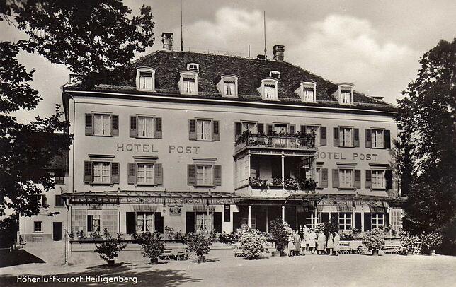 Erinnerung an alte Zeiten: 1932 war das Hotel Post ein begehrter Anlaufpunkt. Die Aussicht auf den Bodensee war phänomenal. Die Aussicht ...