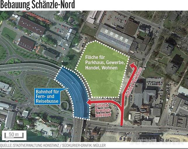 Bild 3: Neues Quartier am Konstanzer Seerhein soll Altstadt entlasten: 360-Grad-Panorama bleibt auf der Strecke