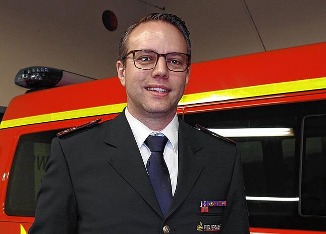 Seit 1. April ist Björn Hussal Kommandant der Freiwilligen Feuerwehr Oberteuringen. Für 2023 wünscht er sich, dass alle gesund bleiben.