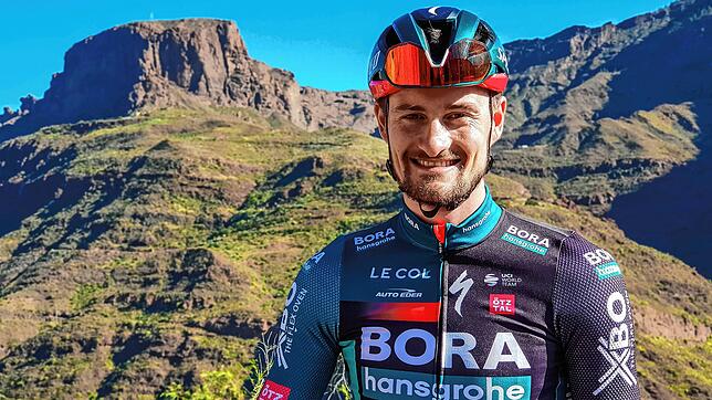 Optimistisch: Nico Denz (28) aus Albbruck trainierte auf Gran Canaria erstmals im Trikot seines neuen Teams &bdquo;BORA &ndash; ...
