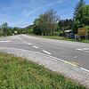 Einmündung der Öflinger Straße auf die Bundesstraße im Wehrer Süden. Nach einem schweren Unfall am 3. Mai 2023 sind einen Tag später ...