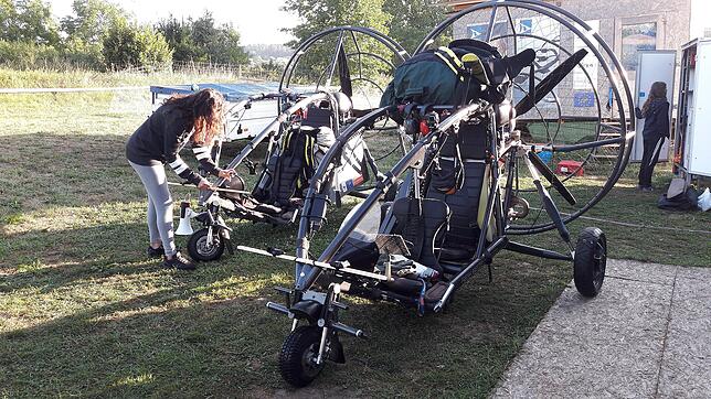 Trainingscamp Waldrappe am Abflugtag 2018, 15. August
