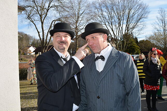 Thomas Wagner (links) und Stefan Kaplan sind als Dick und Doof unterwegs.