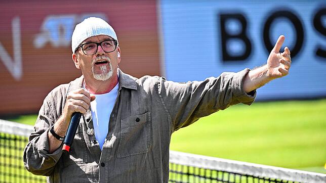 DJ Ötzi – gerade noch auf dem Center Court am Stuttgarter Weissenhof, am Samstag, 5. Juli, schon bei der großen Schanzen-Fete in ...