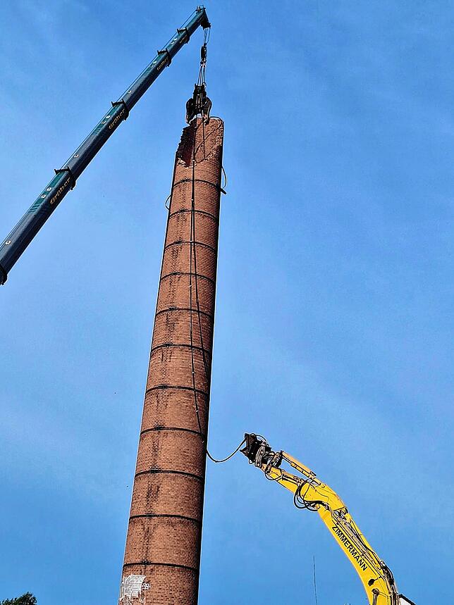 Bild 13: Wehra-Areal in Wehr: So verschwindet der Schornstein