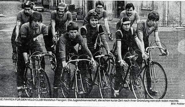 Jung und schnell: Die Jugendmannschaft des Velo-Clubs Waldshut Anfang der 80er Jahre.