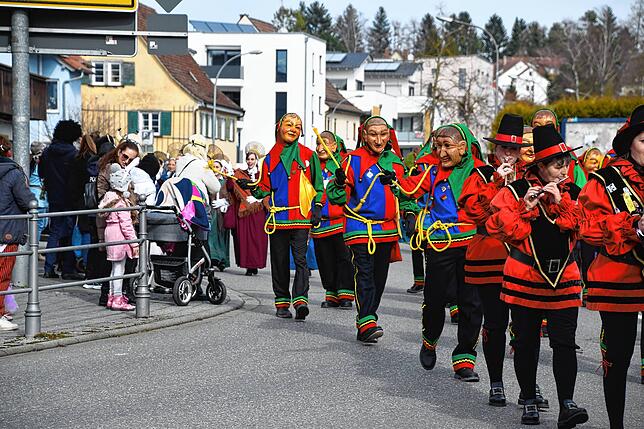 Bild 23: Bilder vom Narrenbaum-Umzug in Stockach mit Schaulustigen