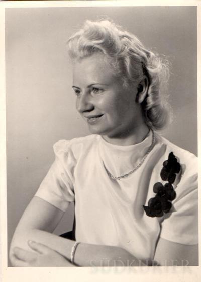 Liselotte Schmidle als junge Frau.Bild: privat/Repro: Fotostudio Höckendorff