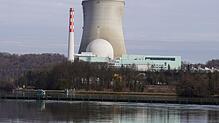 Das Schweizer Atomkraftwerk Leibstadt am Rhein bei Waldshut. Bild: Roland Gerard