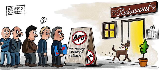 Drei Wirte wollten im Januar 2024 nicht Gastgeber für die AfD und ihre Protestveranstaltungen sein.