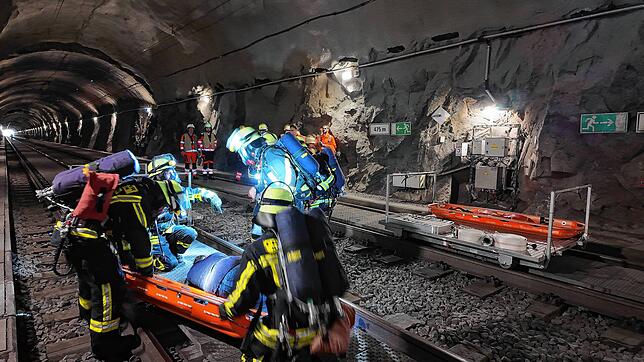 Bild 8: Schwarzwaldbahn: 250 Einsatzkräfte proben Ernstfall im Sommerauer Tunnel