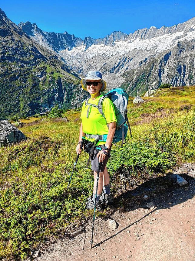 Anita Lambrecht wandert leidenschaftlich und freut sich, anderen die Natur näher zu bringen. Foto: ZvG