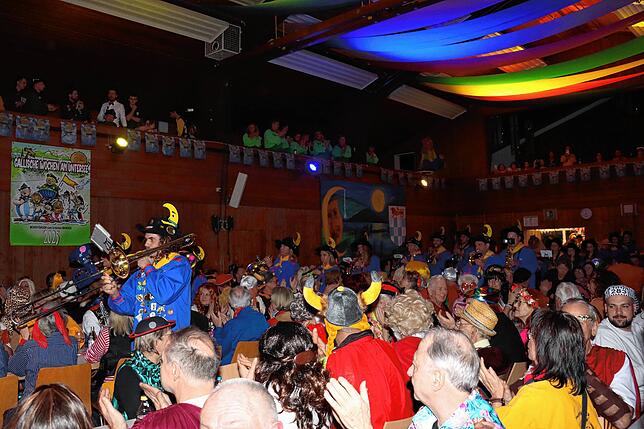 Bild 2: Die Mondfänger vom Untersee begeistern beim Narrenspiegel in Wangen.