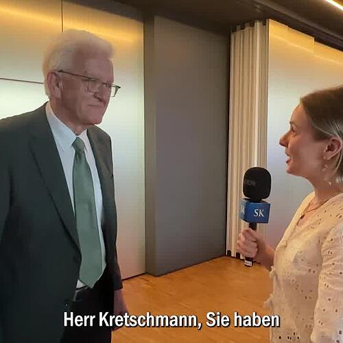 SÜDKURIER-Feier: Winfried Kretschmann im Interview