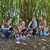 Jacqueline Egger mit Darwin, Christoph Nübel mit Jojo, Ruedi Holderegger mit Ferrero und Ute Wientges-Zeidler mit Nia (von links) bilden ...