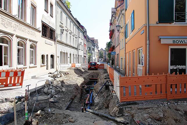 Die Baustelle in der Jakob-Kessenring-Straße ließ in diesem Jahr tief blicken.