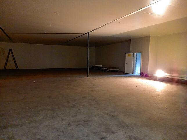 Die neue Halle, in der ein modernes Labor eingerichtet werden soll.