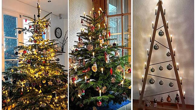 Vielfalt pur: Einige Leserinnen und Leser haben uns bereits Bilder ihres Weihnachtsbaums geschickt. Wie sieht Ihrer aus?