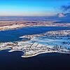 Die Reichenau präsentiert sich völlig in weiß: Luftaufnahmen wie diese veranschaulichen den flächendeckenden Schnee, der mitten im ...