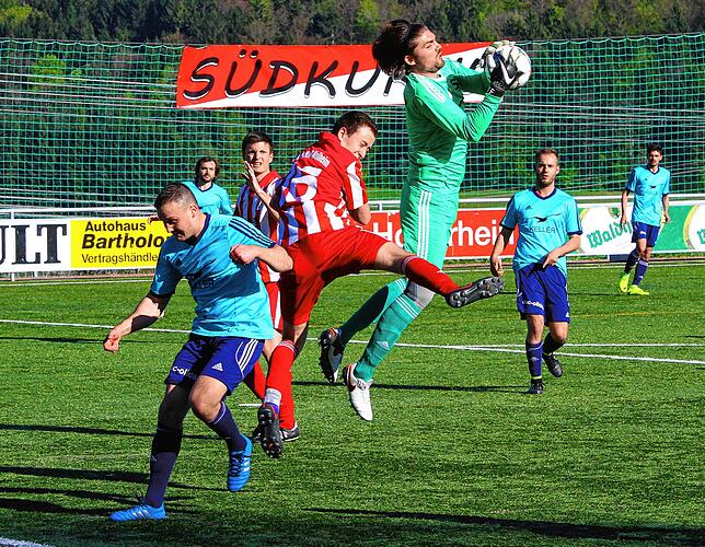 Chef im Strafraum: Auf Torwart Yannic Frey ist beim SV Jestetten &ndash; hier ein Archivbild von einem Spiel in Weilheim &ndash; stets ...