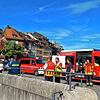 Die Einsatzleitung, bestehend aus Julio Munoz Gerteis, Markus Rebholz (Feuerwehr Laufenburg), Rotzinger (Kreisfeuerwehr) und Tobias ...