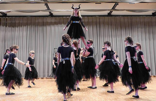 Die kleinen Mädels des Showtanzvereins Sauldorf wussten zu begeistern.