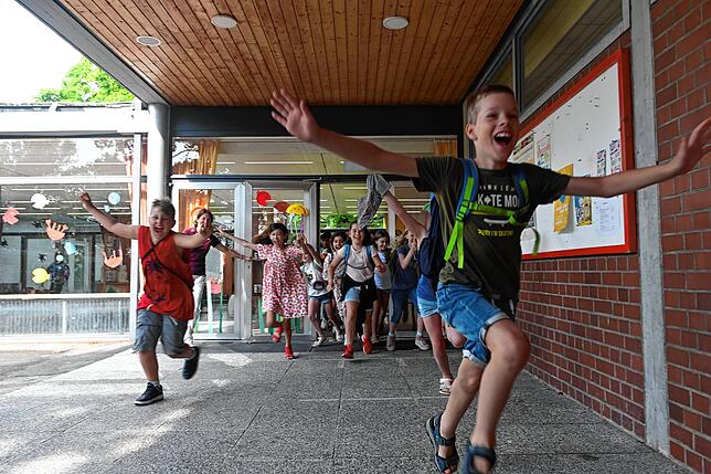 Die 4. Klasse der Theodor-Heuss-Schule in Waldshut freut sich auf den Start in die Sommerferien