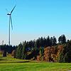Die Haseler Windräder während der Bauphase im Jahr 2017.