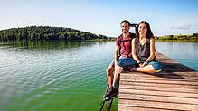 Rina Sefa und Jens Kluzik vom SÜDKURIER sind die Wanderung für Sie abgelaufen &ndash; noch vor den einschränkenden Maßnahmen von Corona.