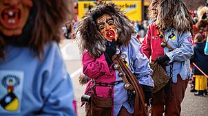 Mit einer großen Geburtstagsfete sind die Hewenschreck in die Fasnet 2024 gestartet. Bild: Silas Steinwenger