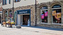 Die Depot-Filiale in der August-Ruf-Straße in Singen. Eine weitere Niederlassung ist im Einkaufszentrum Cano zu finden.
