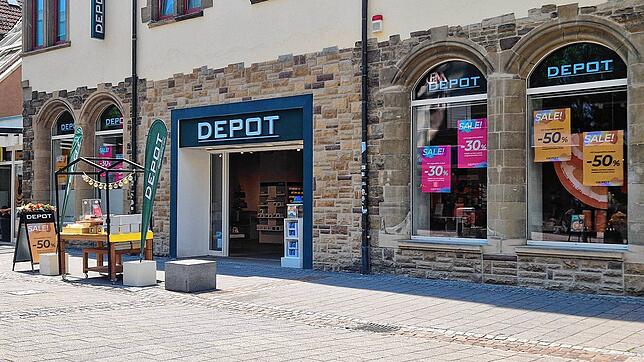 Die Depot-Filiale in der August-Ruf-Straße in Singen. Eine weitere Niederlassung ist im Einkaufszentrum Cano zu finden.