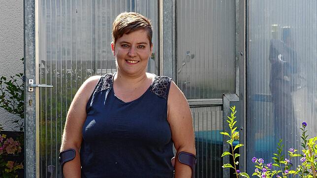 Katja Braun ist lebenslustig, sie hätte gern Kundenkontakt und spielt seit zehn Jahren im Musikverein Klarinette. Bild: Sturm