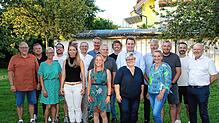 Der neue Wutöschinger Gemeinderat (von links): Stefan Ruppaner, Christof Büche, Eva Lötzerich, Robin Ebner, Jürgen Still (verdeckt), ...