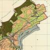 Im Gemarkungsübersichtsplan von 1889 ist die von Kiesenbach 1845 abgesonderte Gemarkung Albbruck zu erkennen, die zwischen dem Alb-Fluss ...
