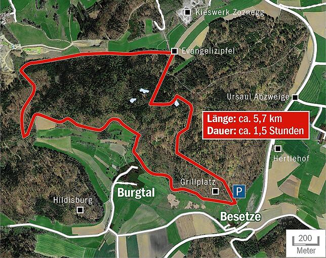 Bild 1: Lieblingswege: Eine Wanderroute vorbei an Tümpeln und Tiergehegen