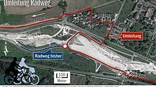 Bild : B 33-Ausbau kostet Radler Schweiß: Ab 18. Oktober führt der Bodenseeradweg für zweieinhalb Wochen über Hegne