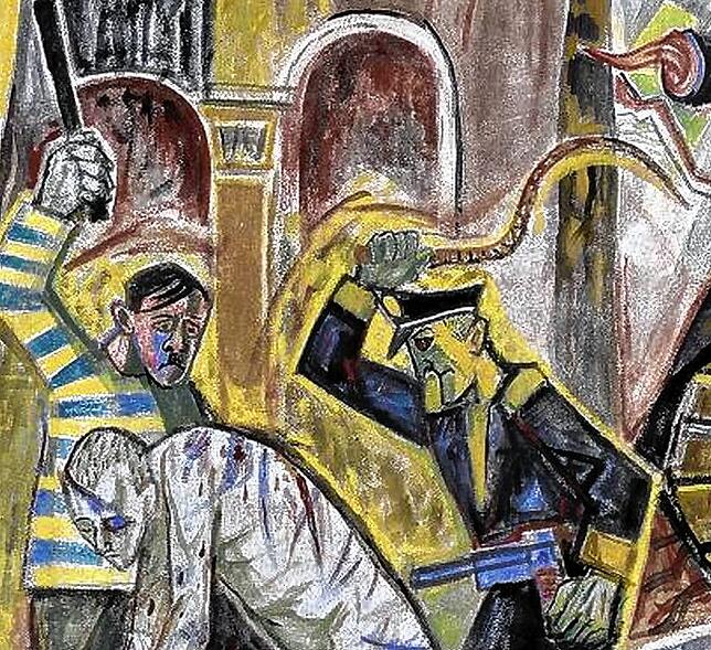 Bild 4: In Singen hängt das einzige erhaltene Wandbild von Otto Dix: Was sagt es über unsere Zeit?