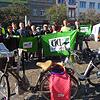 Mitglieder des Radfahrer-Aktionsbündnisses Ciclo bei einer ihrer ersten Demos im Herbst 2018.