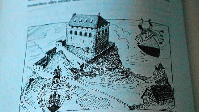 Die Burg Neu-Tannegg, wie sie in ihren besten Zeiten ausgesehen haben könnte.