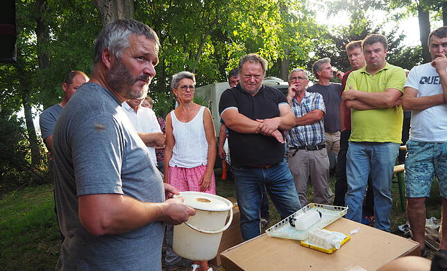 Ebenso wichtig wie die Varroa-Behandlung ist die Auffütterung der Bienen nach der Honigernte. Dafür gibt es spezielle Futtersysteme. ...