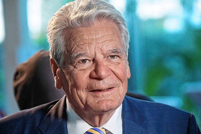 Der frühere Bundespräsident Joachim Gauck bei einem Auftritt im April 2022.