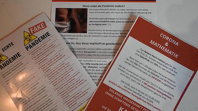 Solche Flugblätter wurden fanden auch vergangenes Wochenende Laufenburger wieder in ihren Briefkästen. Die Initiative Querdenken 775 ...