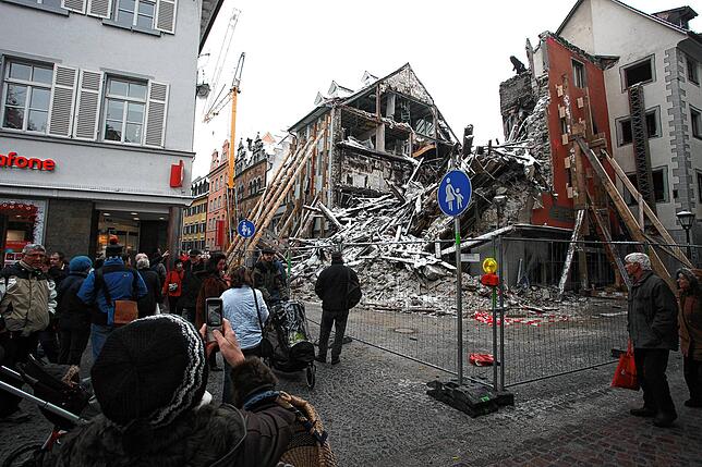 Bild 14: Der Altstadtbrand von 2010: Diese Bilder bleiben vielen Konstanzern im Gedächtnis
