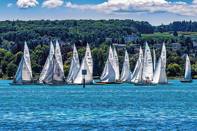 (Archivbild): Bei der Internationalen Bodenseewoche dreht sich alles um Wassersport.